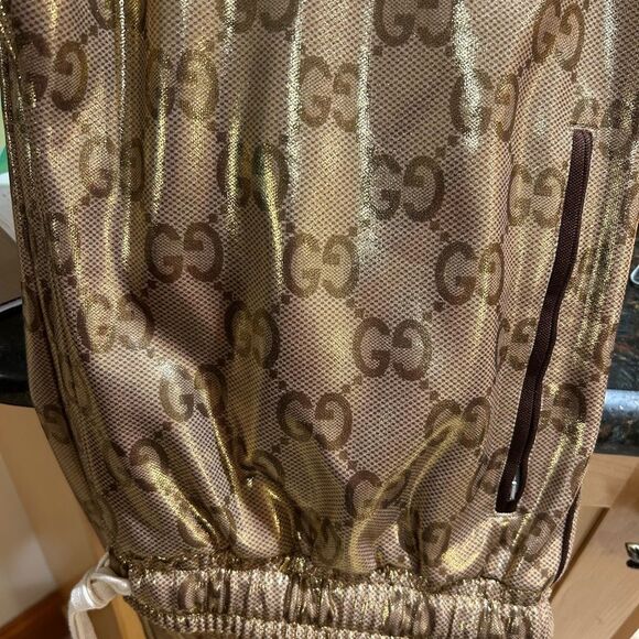 Men's Gucci GG technical Jersey jog  pants size XL made in Italy NWT - Picture 5 of 15